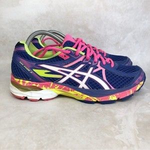 Asics Gel Flux 3 Womens Size 7 Pink Purple Running Shoes 2022-9e33